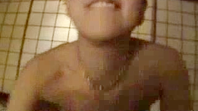Shaved head girl wild laughter during intense JAV sex