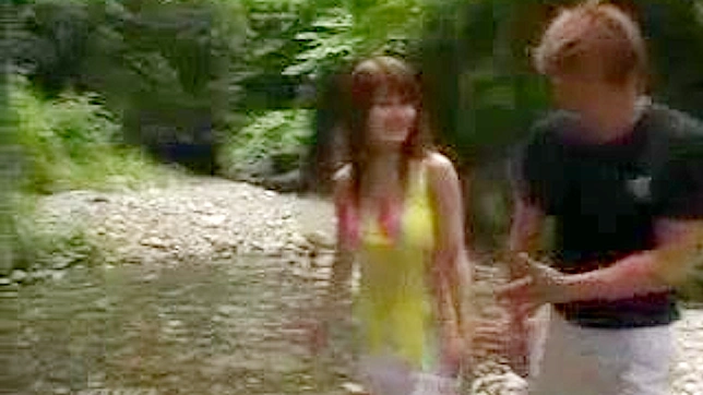 Sex in nature with a sexy Oriental girl and her new car