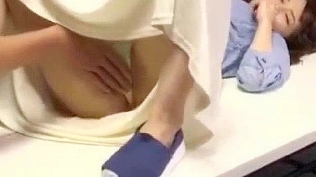 Japanese College Teacher's Anal Sex with Brunette Teen Couple