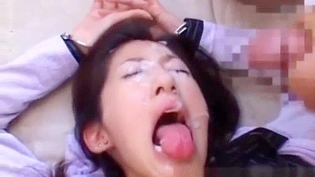 Rei Shina's Blowjob & Bukkake Lessons with Teen Students