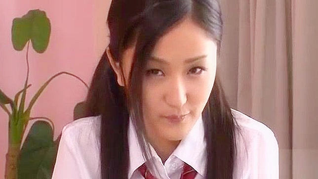 Japanese Teacher's Blowjob Lesson with Hairy Teen Shaving