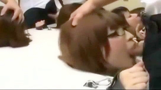 Japanese Public Fetish BDSM Bukkake Group Sex with Bandaged Office Lady