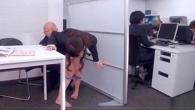 Public Rear Fucking with Hot Milf Japanese AV Model in Office