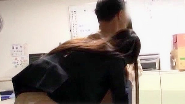 Japanese Office Lady Foursome Cums Hard with Blowjobs and Group Sex