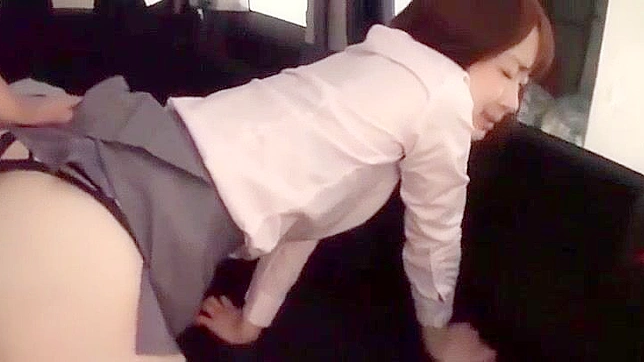 Juicy Japanese Teen Fingers Tight Cunt in Office