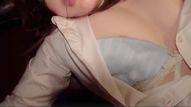 Japanese Brunette in Wet Pantyhose Gets Uncensored  at the Office