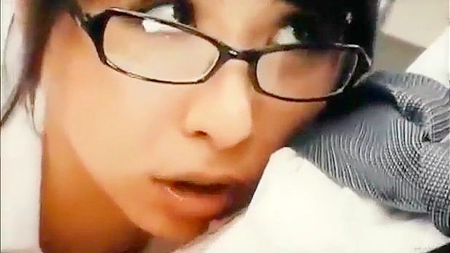 Jizz- dripping tounge-tangling teen Asian threesome with sultry expressive eyes
