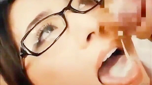 Jizz- dripping tounge-tangling teen Asian threesome with sultry expressive eyes