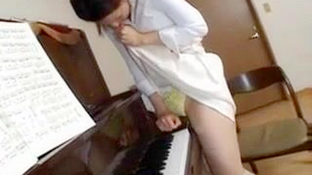 Tutoring for Pleasure: Hot Japanese Pianist Teacher's Sultry Solo