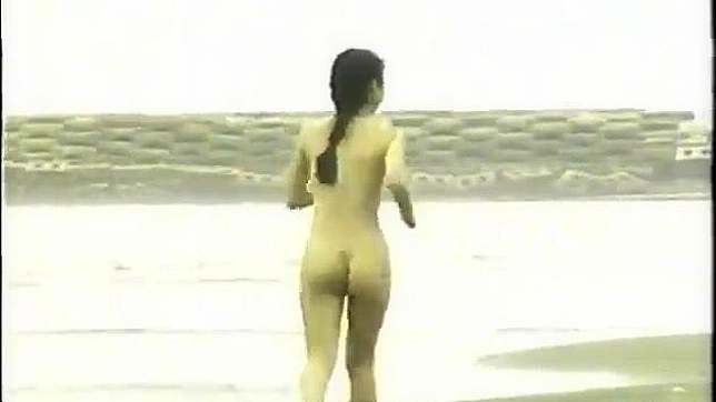 Japanese Beach Run with Nude Pretty Lady for Ultimate XXX Pleasure