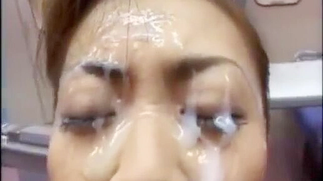 Japanese Air Hostess's Sultry Solo Flight and Sensual Touch-Ups!