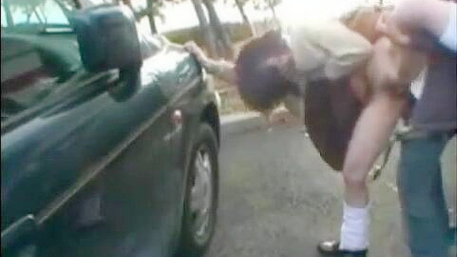 Student and Teacher's Wild Car Park Sex ~ Adults-Only, Steamy Action!