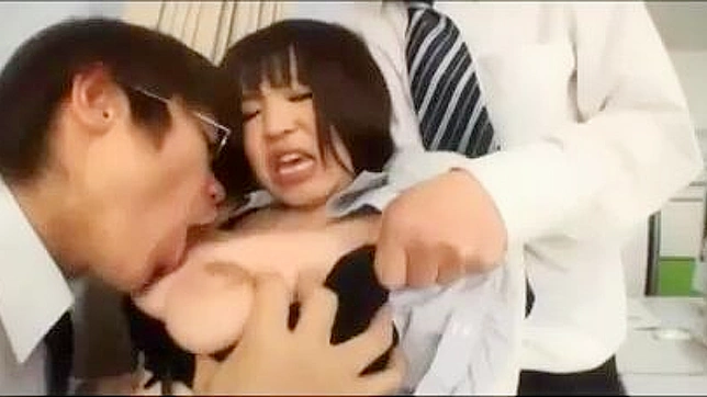 Must-watch! Student's wild hard fucking  ejaculating in unison!