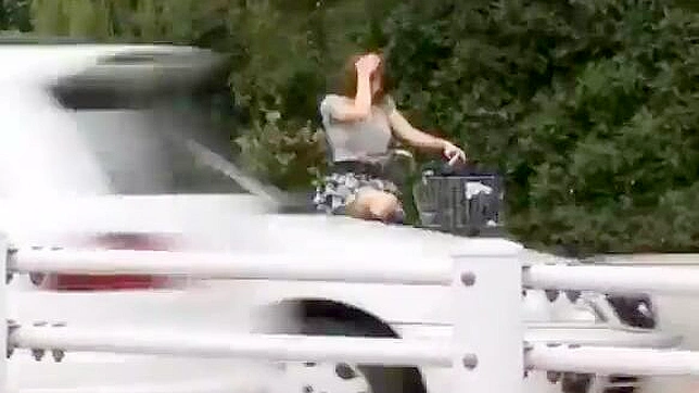 Japanese Cyclist with Dildo Seat Rides to Orgasmic Heaven: XXX Video
