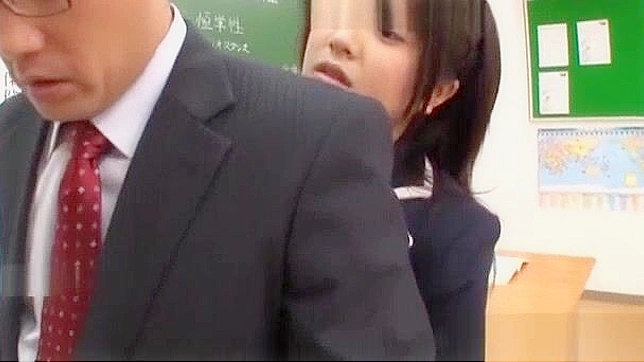 Naughty Aki Hinomoto Gets After Class Lessons with Her Teacher
