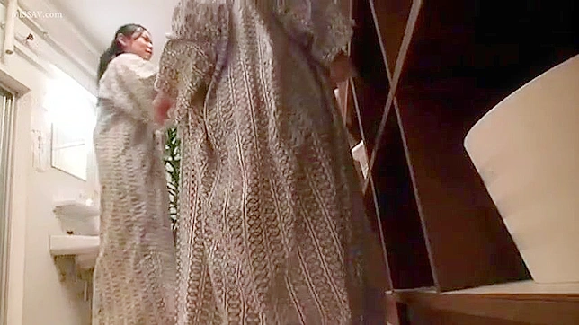 Hot and Bothered! Japanese Schoolgirls' Steamy Bathing Scene, #Voyeur