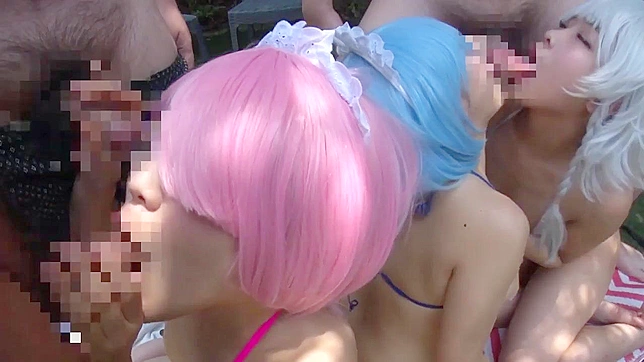 Gorgeous ai Japanese women with huge breasts cosplay compilation