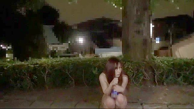 Japanese Pornstar Megu Hazuki in Hot Outdoor Masturbation Scene