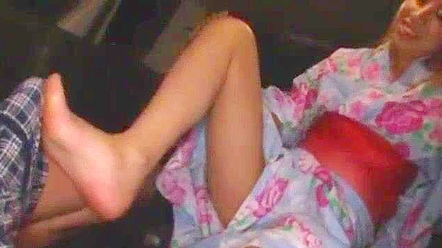 Exotic Japanese Girl Wakana Kinoshita in Horny Footjob, Public JAV Movie