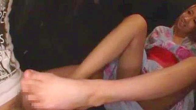 Exotic Japanese Girl Wakana Kinoshita in Horny Footjob, Public JAV Movie
