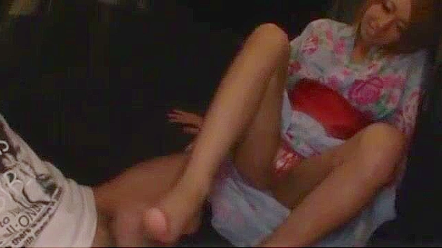 Exotic Japanese Girl Wakana Kinoshita in Horny Footjob, Public JAV Movie