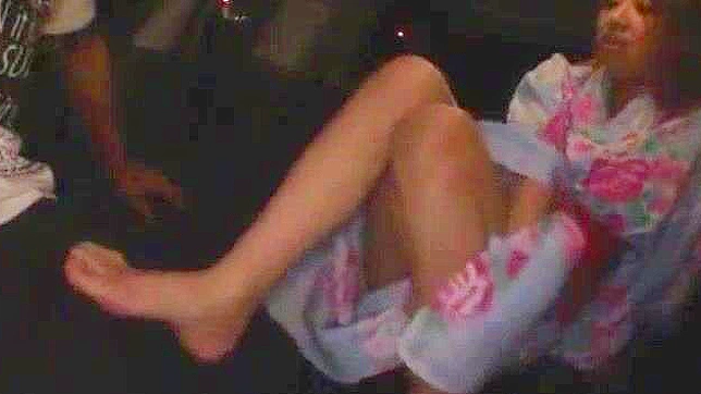 Exotic Japanese Girl Wakana Kinoshita in Horny Footjob, Public JAV Movie