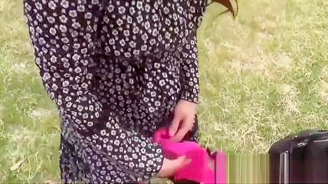 Jav Porn ~ Japanese Redhead Blows POV Dick in the Park