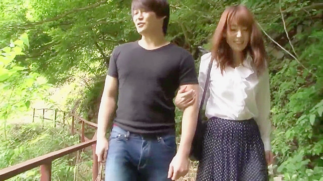 Japanese Redhead Endures Humiliation While Tied Up & Riding Hard Cock