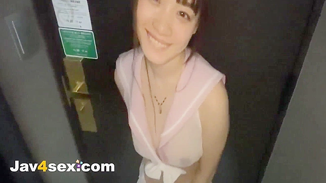 Hardcore plumb session with a innocent-looking JAV girl, 3rd round - super horny!