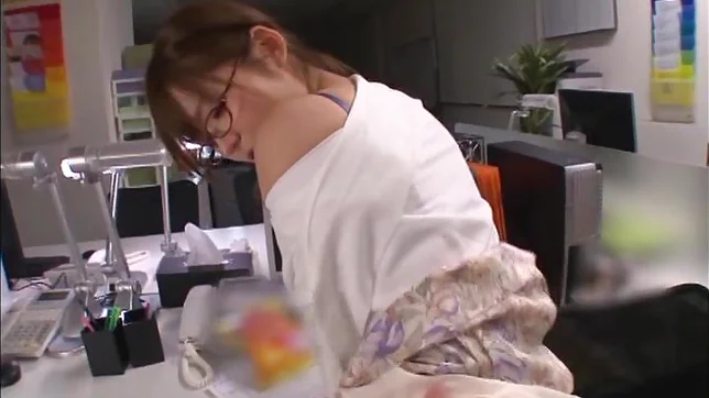 Innocent Asian office chick Rina Ishihara enjoys hardcore 4